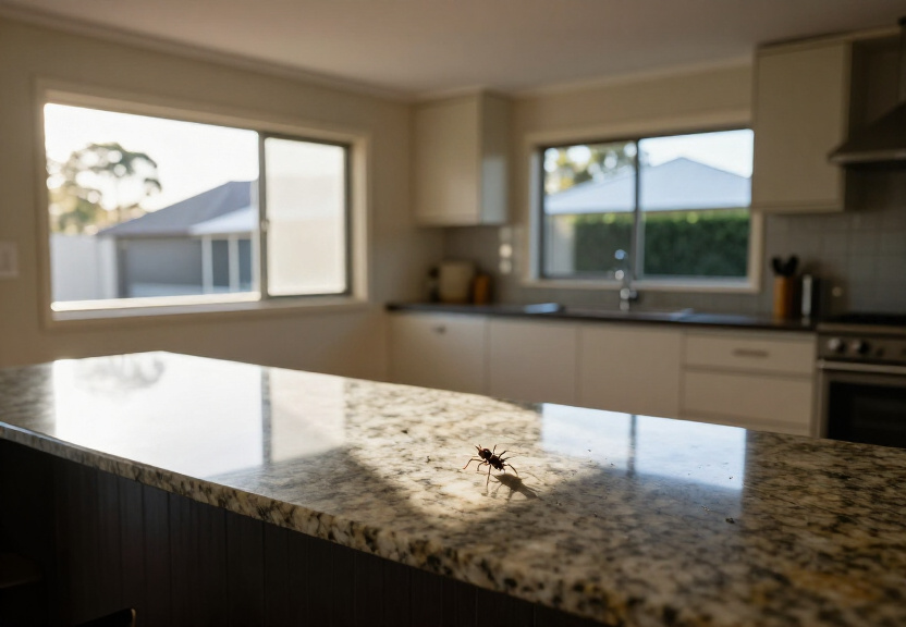 Roof void cleared of spiders after pest control